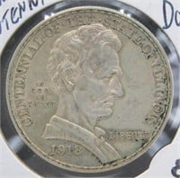 1918 Illinois Centennial Silver Half Dollar.