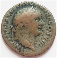 Titus A.D.79-81 Ancient Roman coin 26mm