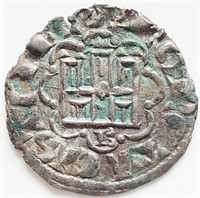 Castille, Alfonso X 1252-1284 silver Burgos coin 1