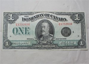Canada $1 1923 Banknote DC-25o Black Seal 4