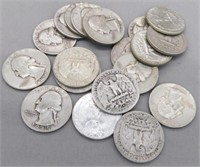 (20) Assorted Dates 1941-1964 Washington Silver