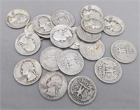 (20) Assorted Dates 1940-1948 Washington Silver