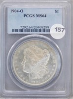 1904-O PCGS MS 64 Morgan Silver Dollar.