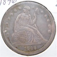 1846 Liberty Seated Dollar.