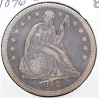 1846-O Liberty Seated Dollar.