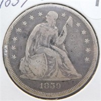 1859-O Liberty Seated Dollar.