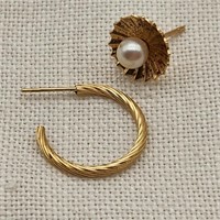 14K Gold Single Pierced Earrings