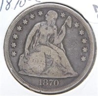 1870-CC Liberty Seated Dollar.