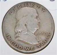 1950-D Franklin Half Dollar.