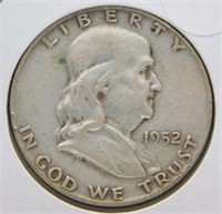 1952-D Franklin Half Dollar.