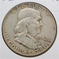 1952 Franklin Half Dollar.