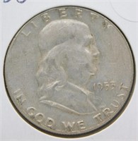 1953-S Franklin Half Dollar.