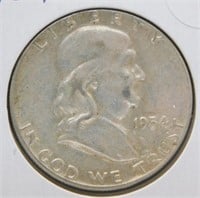 1954 Franklin Half Dollar.