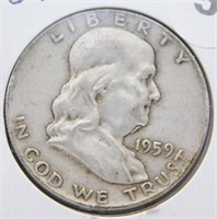 1959 Franklin Half Dollar.