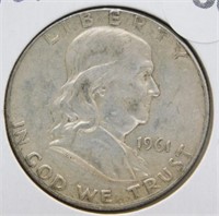 1961 Franklin Half Dollar.