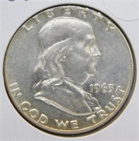 1963 Franklin Half Dollar.
