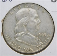 1963-D Franklin Half Dollar.