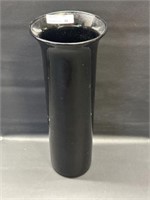 12" Black Amethyst Vase