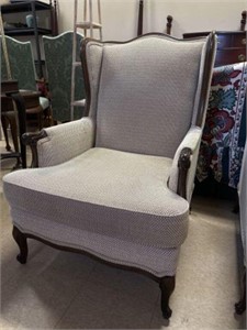 Quality reupholstered Wingback Arm chair 28"x40"h