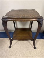 Antique Oak parlour table 24"sq x 30.5"