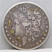 1884-S Morgan Silver Dollar.
