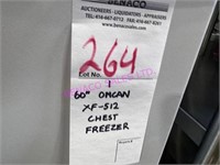 1X, 60" OMCAN XF-512 CHEST FREEZER