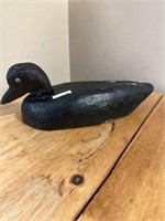Vtg hand carved duck Decoy 16" long