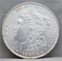 1887 Morgan Silver Dollar.
