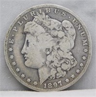 1897-O Morgan Silver Dollar.