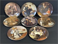8 Norman Rockwell Heritage collections plates 2-9