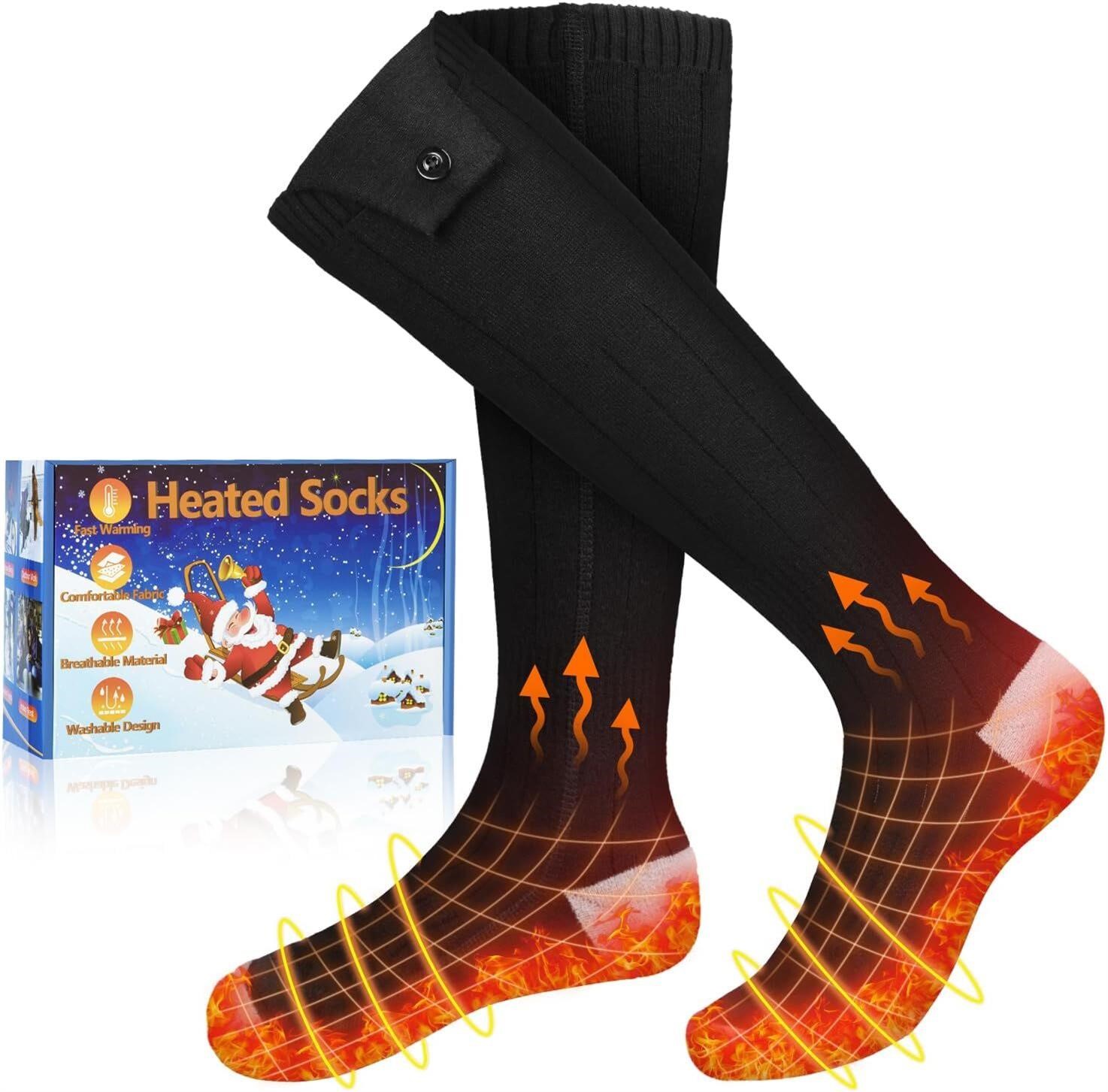 5000mAh Heated Socks for Men/Women  8hr Warmth