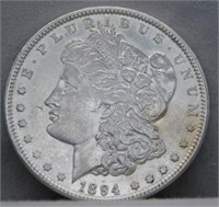 1894-O Morgan Silver Dollar.