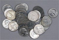 (10) Silver Washington Quarters and (26) Clad
