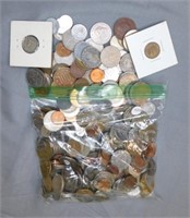 3 Pound Bag of World Coins.