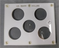 5-Slot US Silver Dollar Plastic Holder.