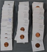 (88) Lincoln Head Cents, Dates Range 1962-1977.
