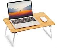 FISYOD Foldable Laptop Desk  Portable in Oak