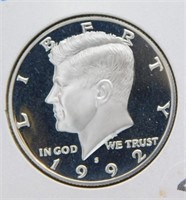 1992 Kennedy Half Dollar Proof.