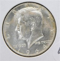 1964 Silver Kennedy Half Dollar.