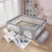 Extra Large Playpen with Mat 71x59x27.