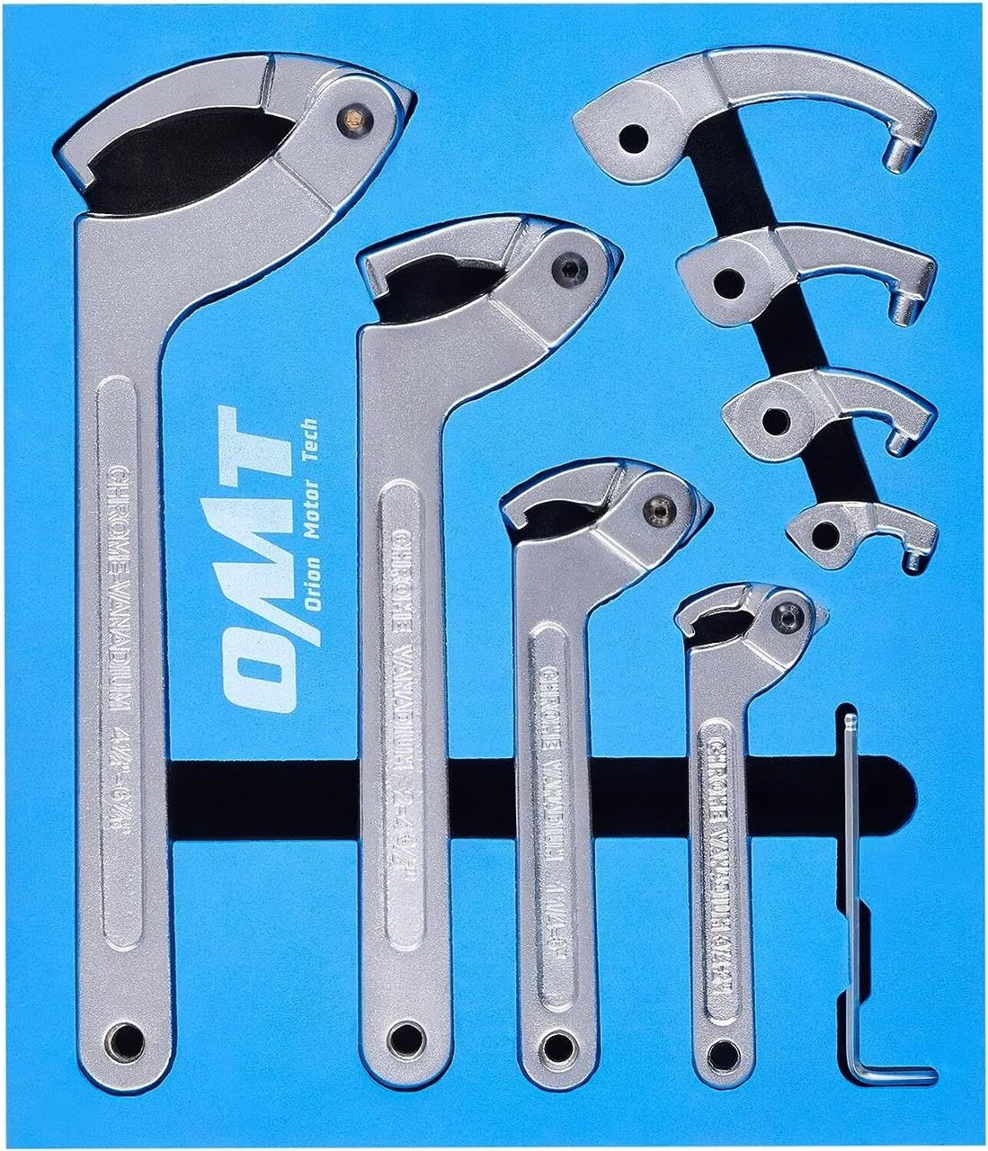Orion 8pc Adjustable Pin Spanner  3/4 to 6-1/10
