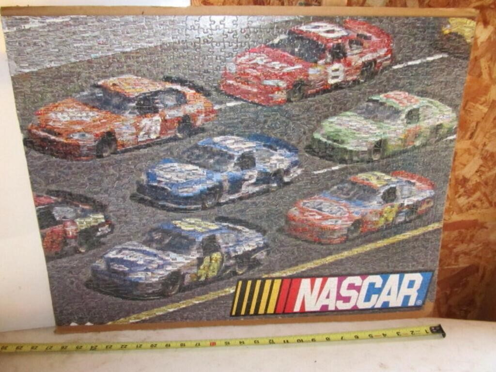 Dale Earnhardt Jr Poster & NASCAR Puzzle on Board