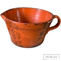 REDWARE antique pottery vessel antique