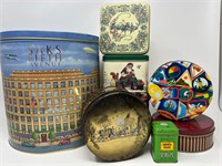Vintage Tins Saks 5th Ave Girl Scouts etc