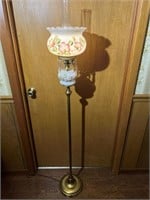 Hand Painted Floor Lamp- Has Damage