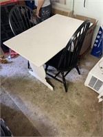 FARM TABLE AND 2 CHAIRS