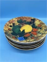 Set Of 6 Decorative Fruit Plates