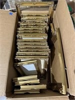Large Box Of Assorted Gold Picture Frames
