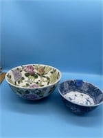 2 Decorative Oriental Bowls