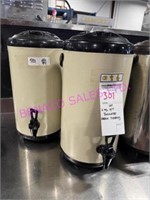 LOT, 2PCS 19"H INSULATED DRINK THERMOS